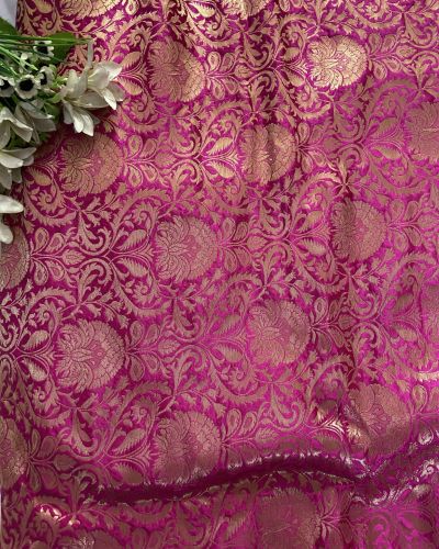 Pink Banarasi Fabric