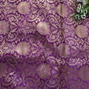 Banarasi Silk Fabric In Purple Colour