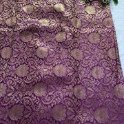 Banarasi Silk Fabric In Purple Colour