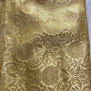 Banarasi Silk Fabric In Golden Fabric