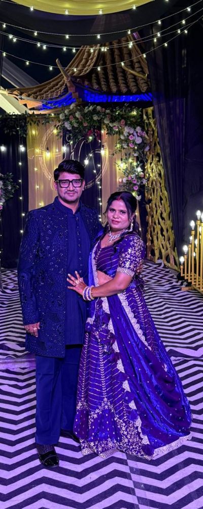 Electric Blue Lehenga