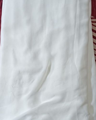 Plain White Georgette Dyeable Fabric