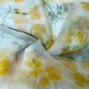 Floral Printed Organza Couple Outfit