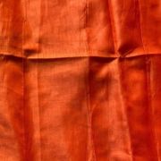 Orange Raw Silk Fabric