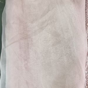 Pastel Pink Plain Organza Fabric