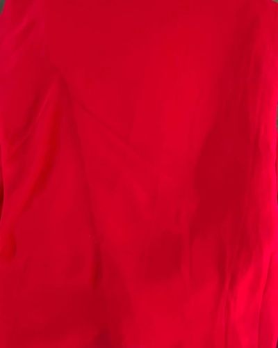 Red Plain Georgette Fabric