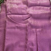 Purple Brocade Banarasi Silk Fabric With Golden Weaving