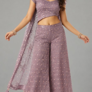 Sharara Set In Lavender Colour