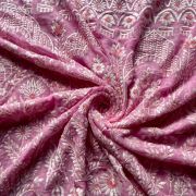 One Shoulder Draped Kaftan Dress In Pink Colour