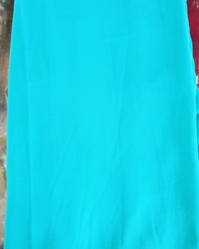Sky Blue Plain Georgette Fabric