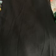 Plain Georgette Fabric In Black Colour