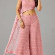 Sharara Set In Blush Pink Colour