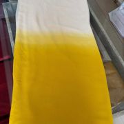 Pure geogrette Fabric with hand dyed Ombre