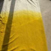 Pure geogrette Fabric with hand dyed Ombre
