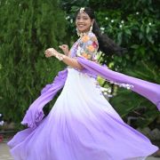 Lavender Ombre With Floral Multi Embroidered Twinning Couple Outfit