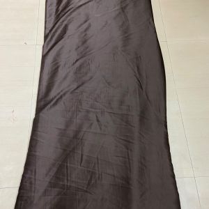 Imported Armani Satin Big Width Fabric in Chocolate Brown