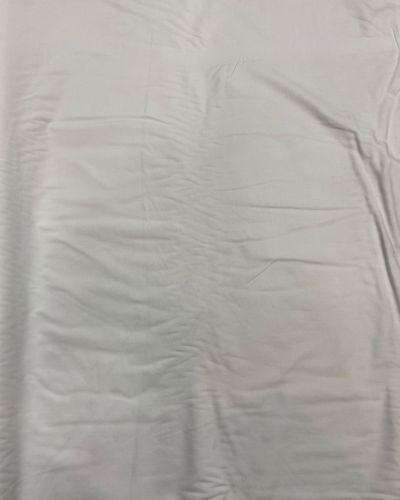 Plain Pure Cotton fabric in White Colour