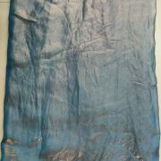 Ice blue Shimmer Satin Organza